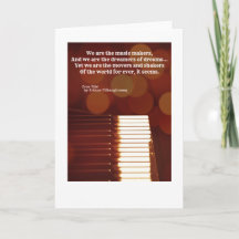 Wir sind die Musiker, die A O'Shaughness zitieren