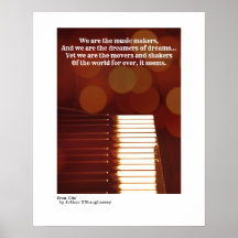 Wir sind die Musiker, die A O'Shaughnessness zitie