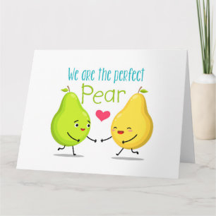 Wir sind die perfekte Birne   VALENTINSTAG   LIEBE Karte