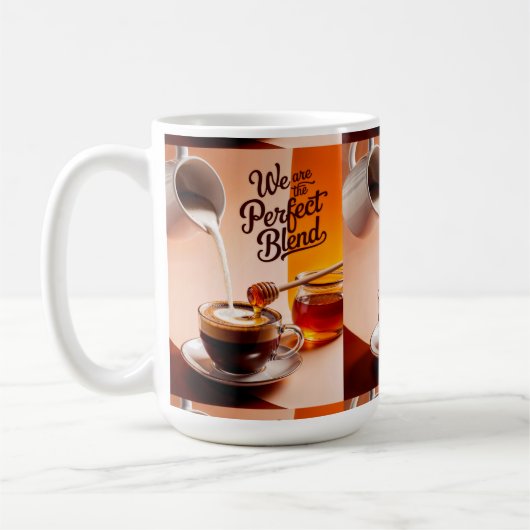 Wir sind die perfekte Mischung Kaffeetasse (Links)