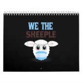 Wir sind die Schafe | lustige Schafe mit Gesichtsm Kalender (Titelbild)