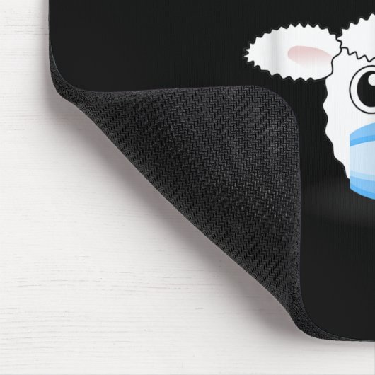 Wir sind die Schafe | lustige Schafe mit Gesichtsm Mousepad (Ecke)