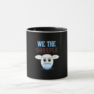 Wir sind die Schafe lustige Schafe mit Gesichtsm Tasse