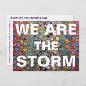 Wir sind die STORM Vielen Dank Postkarte (Vorne/Hinten)