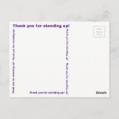 Wir sind die STORM Vielen Dank Postkarte (Rückseite)