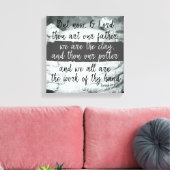 Wir sind die Tante; du bist die Potter-Schrift Leinwanddruck (Insitu (Wohnzimmer))