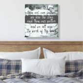 Wir sind die Tante; du bist die Potter-Schrift Leinwanddruck (Insitu (Schlafzimmer))