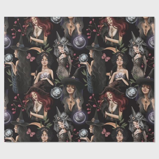 Wir sind die Töchter von Hexen, die man nicht bren Geschenkpapier (Flach)