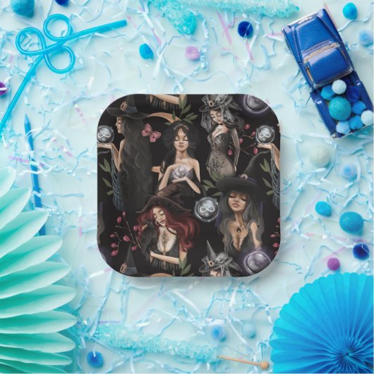 Wir sind die Töchter von Hexen, die man nicht bren Pappteller (Party)