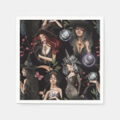 Wir sind die Töchter von Hexen, die man nicht bren Serviette (Vorderseite)