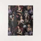 Wir sind die Töchter von Hexen, die man nicht bren Wandteppich (Vorderseite)