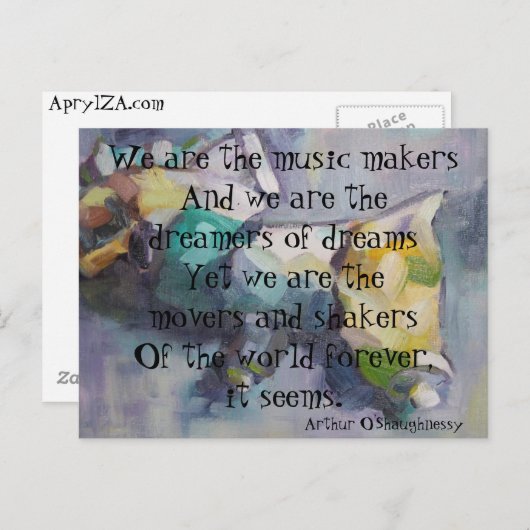 Wir sind die Träumer Postkarte (Vorne/Hinten)