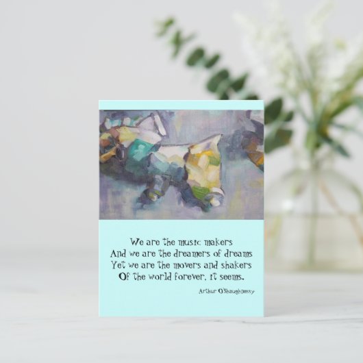 Wir sind die Träumer Postkarte (Stehend Vorderseite)