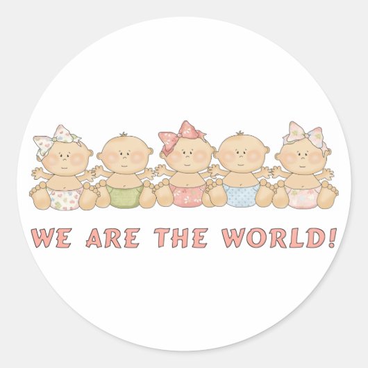 Wir sind die World Babies Fun Stickers (Vorderseite)