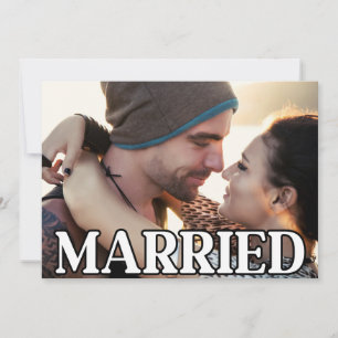 Wir sind durchgebrannt - Moderne Hochzeitsfotos Ankündigung