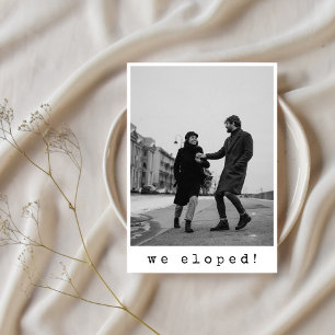 Wir sind durchgebrannt Moderne Minimalistische Typ Save The Date