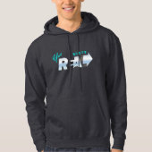 Wir sind echt | Männerhoodie Hoodie (Vorderseite)
