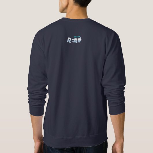 Wir sind echt | Männerpullover Sweatshirt (Rückseite)