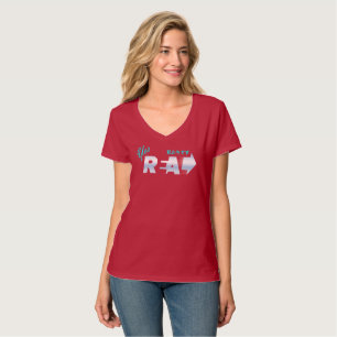 Wir sind Echt V-Ausschnitt für Damen T-Shirt