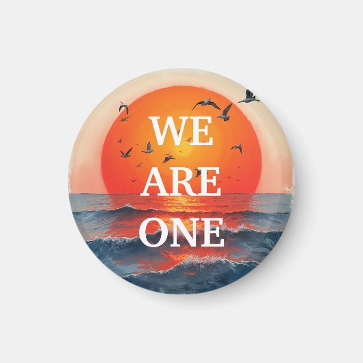 Wir sind ein A-Button-Magnet Magnet (Vorne)