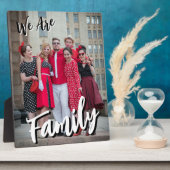 Wir sind ein familiäres Foto Fotoplatte (Seite)