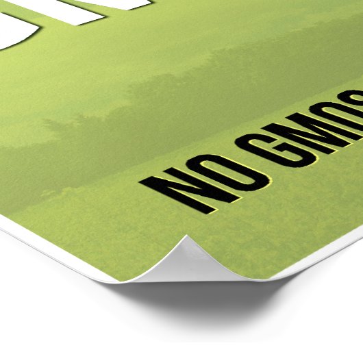 Wir sind ein GVO-freies Fensterzeichen Poster (Ecke)