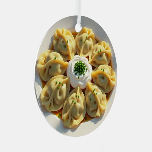 Wir sind ein perfekter Pierogi! Weihnachten Ornament Aus Metall (Vorderseite Rechts)