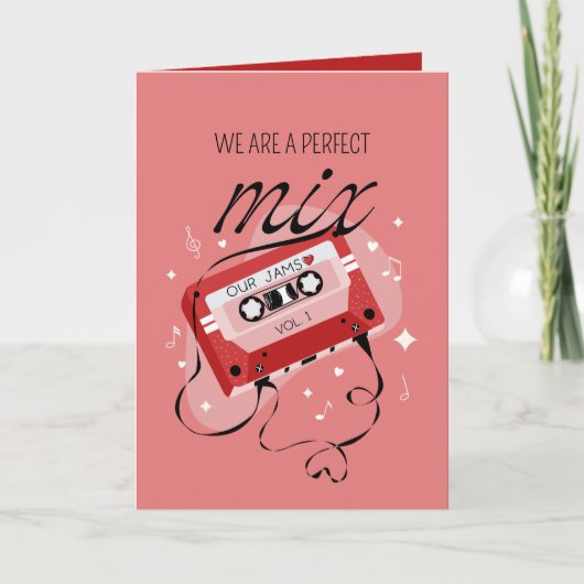 Wir sind ein perfektes Mix Valentine Feiertagskarte (Vorderseite)