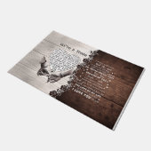 Wir sind ein Team Doormat, schöne Zitate Fußmatte (Schrägansicht)