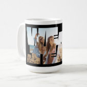 "Wir sind ein Team" Individuelle Fototasse Kaffeetasse (Vorderseite Links)