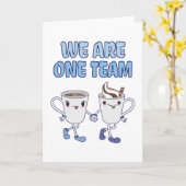 Wir sind ein Team Karte (Gelbe Blume)