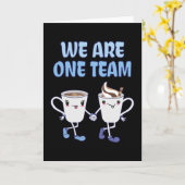 Wir sind ein Team Karte (Gelbe Blume)