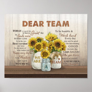 Wir sind ein Team Poster Wall Art Prints