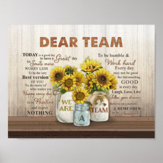 Wir sind ein Team Poster Wall Art Prints