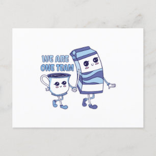 Wir sind ein Team Postkarte