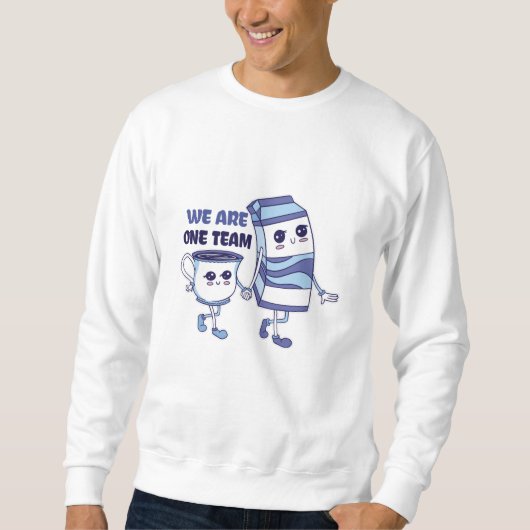 Wir sind ein Team Sweatshirt (Vorderseite)