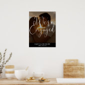 Wir sind ein Verlobtes Foto-Willkommenszeichen der Poster (Küche)