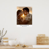 Wir sind ein Verlobtes Foto-Willkommenszeichen der Poster (Küche)