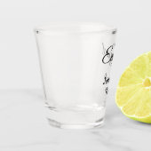 Wir sind ein verlobtes Paar Name romantisch stilvo Schnapsglas (Links)