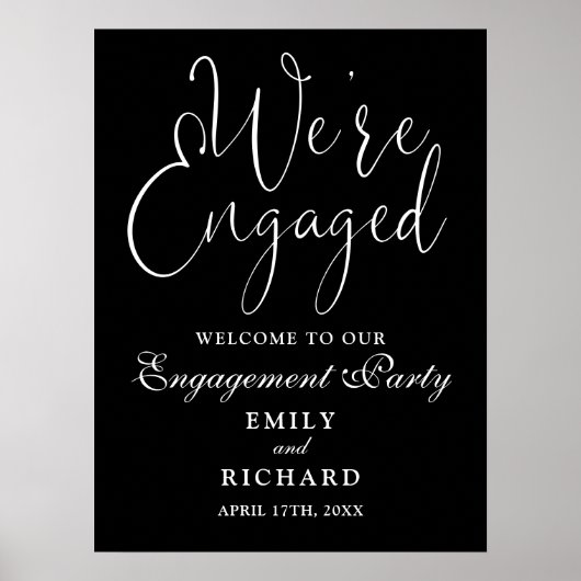 Wir sind ein Verlobtes Willkommenszeichen der Enga Poster (Vorne)