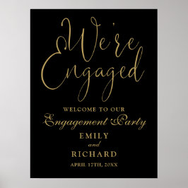 Wir sind ein Verlobtes Willkommenszeichen der Enga Poster