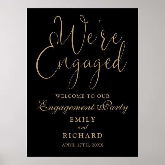 Wir sind ein Verlobtes Willkommenszeichen der Enga Poster (Vorne)