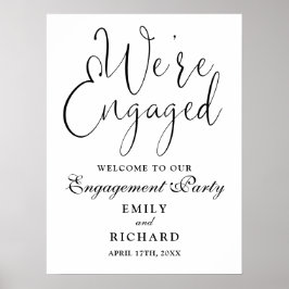 Wir sind ein Verlobtes Willkommenszeichen der Enga Poster