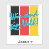 WIR SIND EIN VOLK! AUFKLEBER (Blatt)