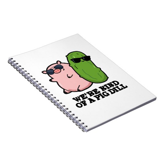 Wir sind eine Art Pig Dill Funny Pun Notizblock (Rechte Seite)