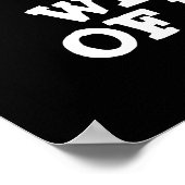 Wir sind eine Art Schweinedill Funny Pun Dark BG Poster (Ecke)