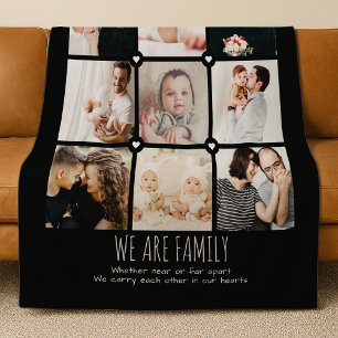 Wir sind eine Familie Benutzerdefinierter Text 9-F Fleecedecke