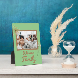 Wir sind eine Familie Tabletop Plaque 12x18 mit Ea Fotoplatte