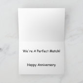 Wir sind eine perfekte Übereinstimmung! glückliche Karte (Innenseite)