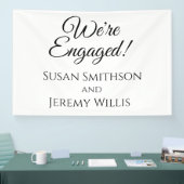 Wir sind eine Verlobte Dekoration von Partnerbanne Banner (Messe)